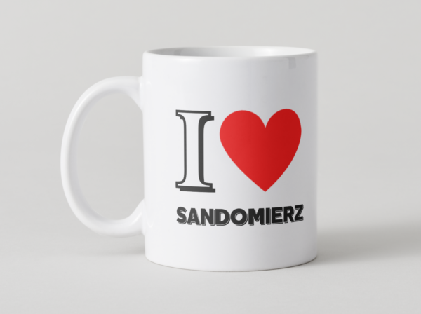 Kubek „I Love Sandomierz z Minką”